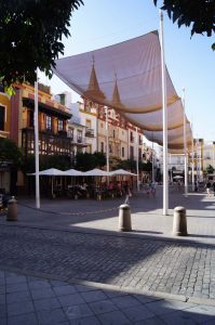 Abmilderung der "urban heat island"-Effekte in Sevilla